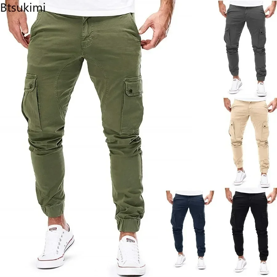 Streetwear Brand Joggers - 2026 メンズストリートウェアカーゴパンツファッションスウェットパンツジョガーメンズカジュアルパンツ無地コットンパンツメンズブランドトラックパンツ