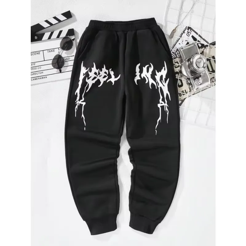 Streetwear Brand Joggers - 2025 トレンド女性スウェットパンツ特大特大ジョガー男性ストリートスポーツジョギングブランドフリース暖かいズボン服