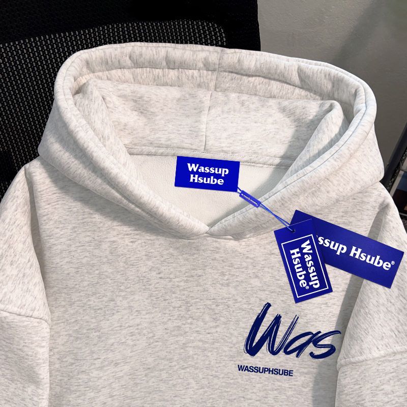 Streetwear Outfit Brand - 人気のレターパーカー メンズウェア ハイストリート 秋冬トレンドブランド カジュアルでスタイリッシュなカップルコーデ