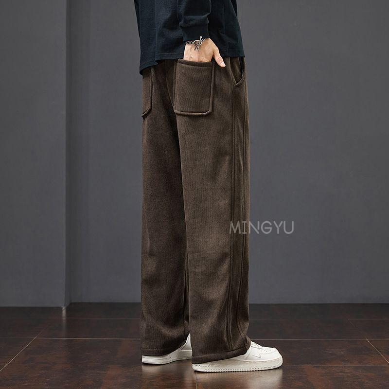 高品質ブランド服冬コーデュロイパンツ男性カーゴ作業厚いだぶだ - Streetwear Brand Joggers のレビューと価格