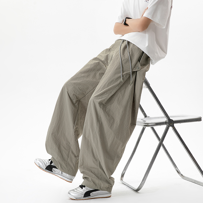 アイスシルクジョガーパンツ男性夏のトレンディなブランドルーズ - Streetwear Brand Joggers のレビューと価格