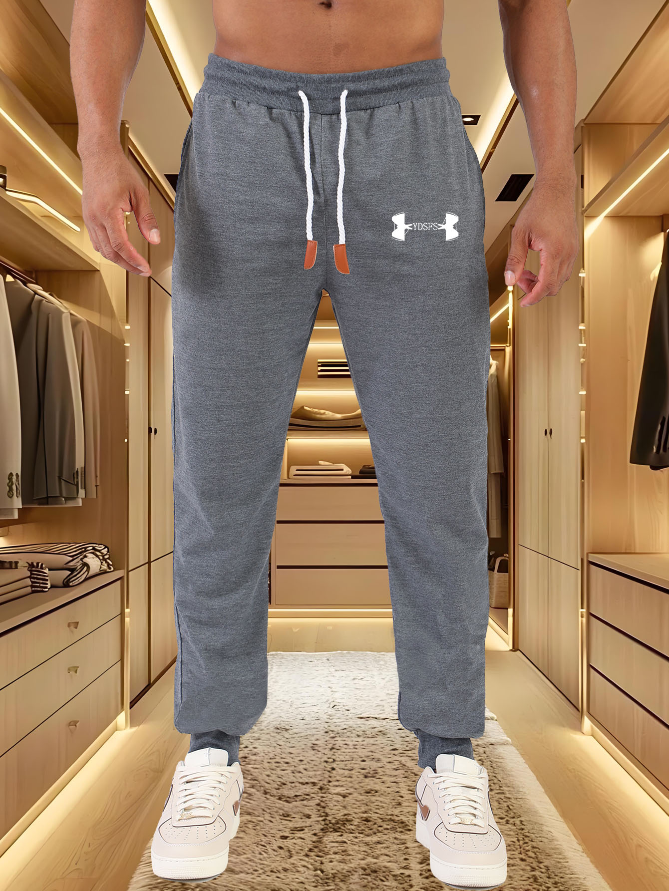 メンズジョガーパンツ スポーツブランドロゴプリント ウエスト - Streetwear Brand Joggers のレビューと価格